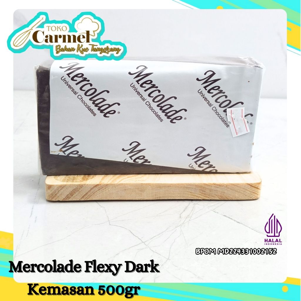 Mercolade Flexy Dark Compound - Coklat Blok 1kg / 500gr / 250gr 3