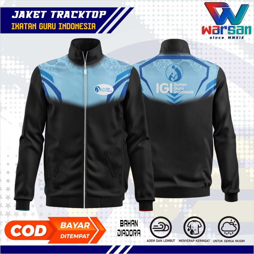 JAKET OLAHRAGA IGI / JAKET TRACKTOP IKATAN GURU INDONESIA DIADORA / TRACKTOP IGI WARSAN