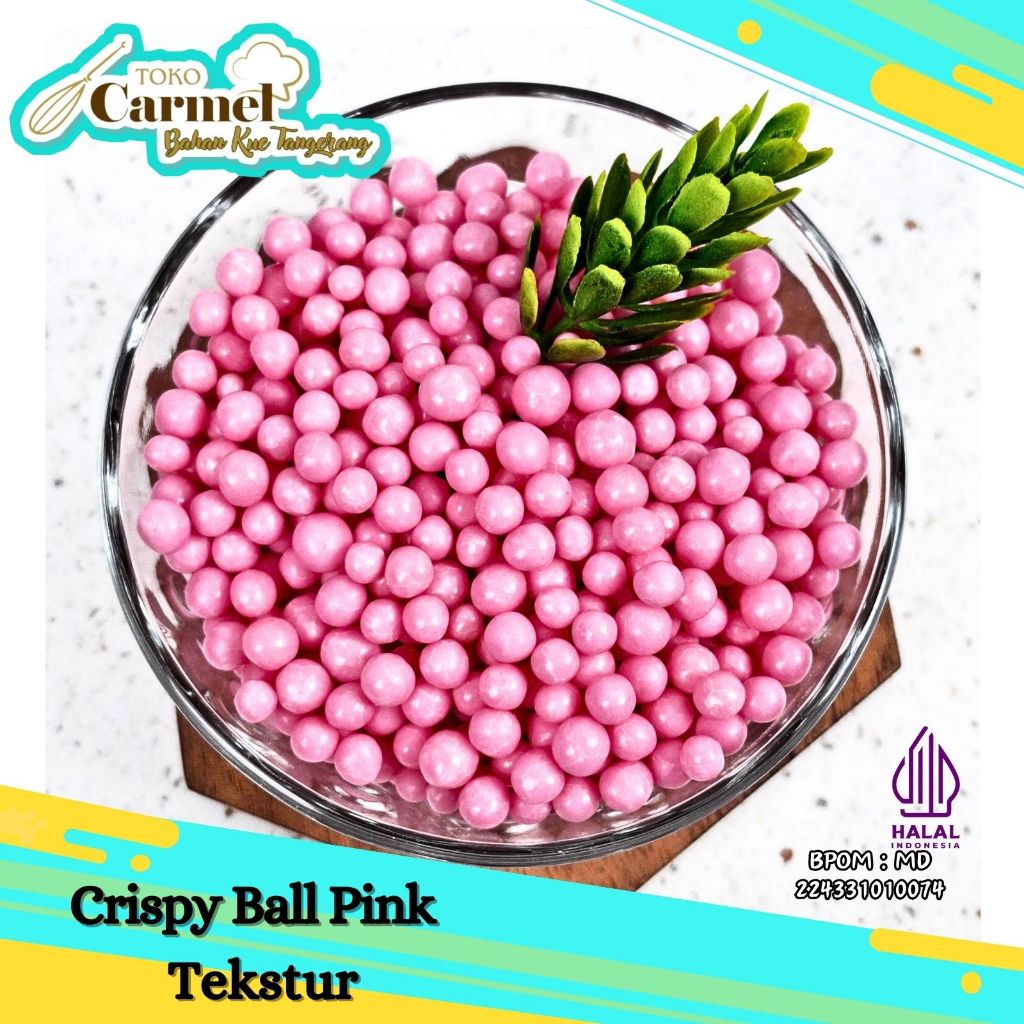 Elmer Crispy Ball Coklat 100gr - Topping Donat Choco Caviar biskuit coklat 5