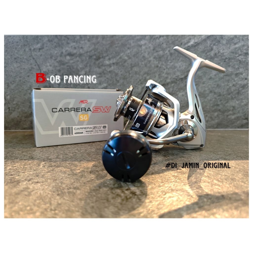 Reel Maguro Carrera SW Salt Water SG Silver Grey 4000 - 5000 - 6000 AK Alumunium Knob th 2025
