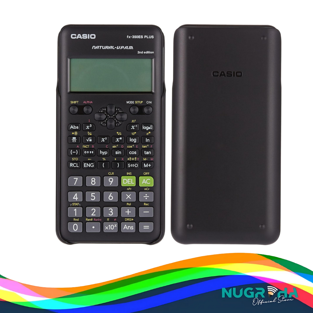 

CASIO KALKULATOR FX-350ES PLUS - Kalkulator Sekolah/Kuliah - Scientific/Saintifik - 252 fungsi