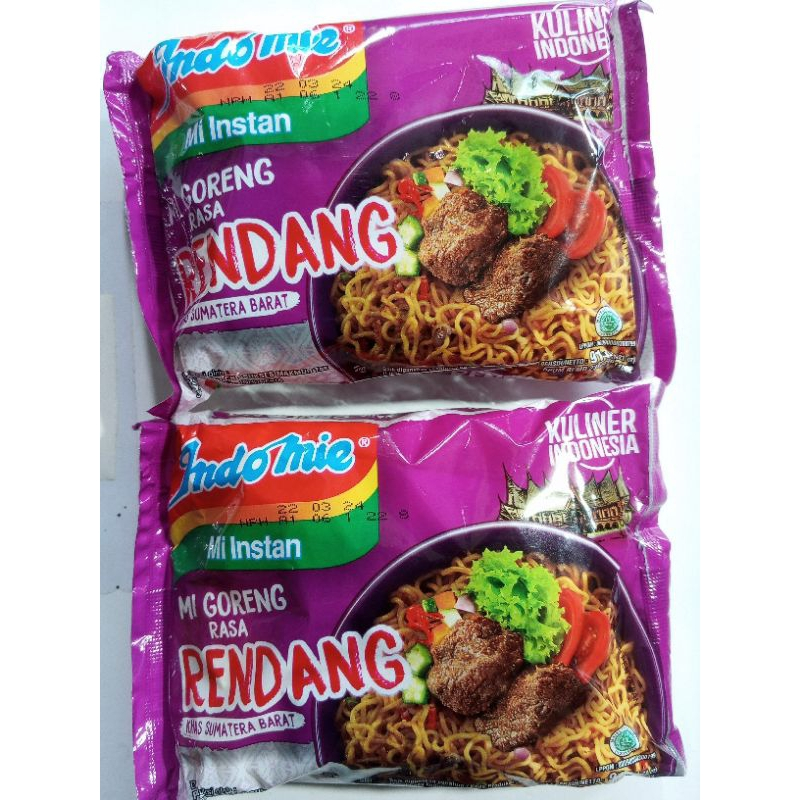 

INDOMIE RENDANG 91g // INDOMIE GORENG RENDANG // MIE RENDANG // MIE GORENG 1 DUS ISI 40