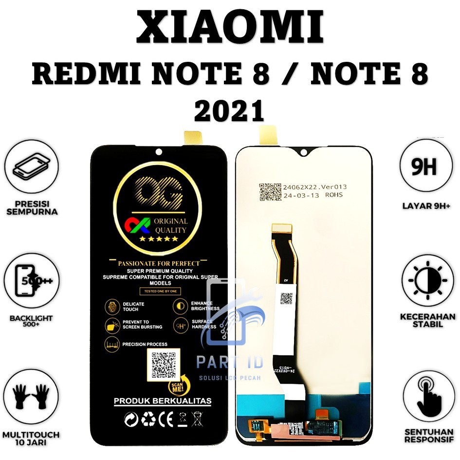 LCD TOUCHSCREEN XIAOMI REDMI NOTE 8 / NOTE 8 2021 FULLSET ORIGINAL 100%