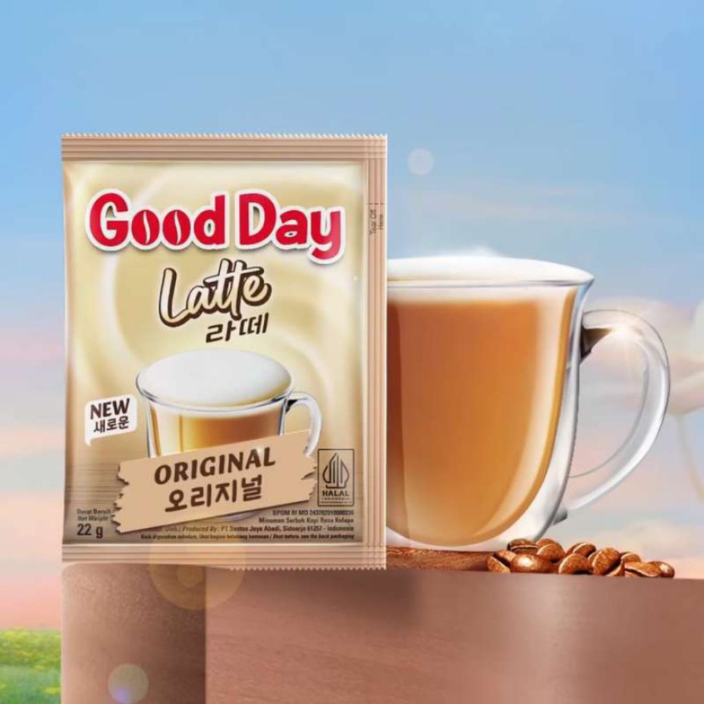 

GOOD DAY LATTE ORIGINAL 1 RENCENG ISI 10×22 GRAM