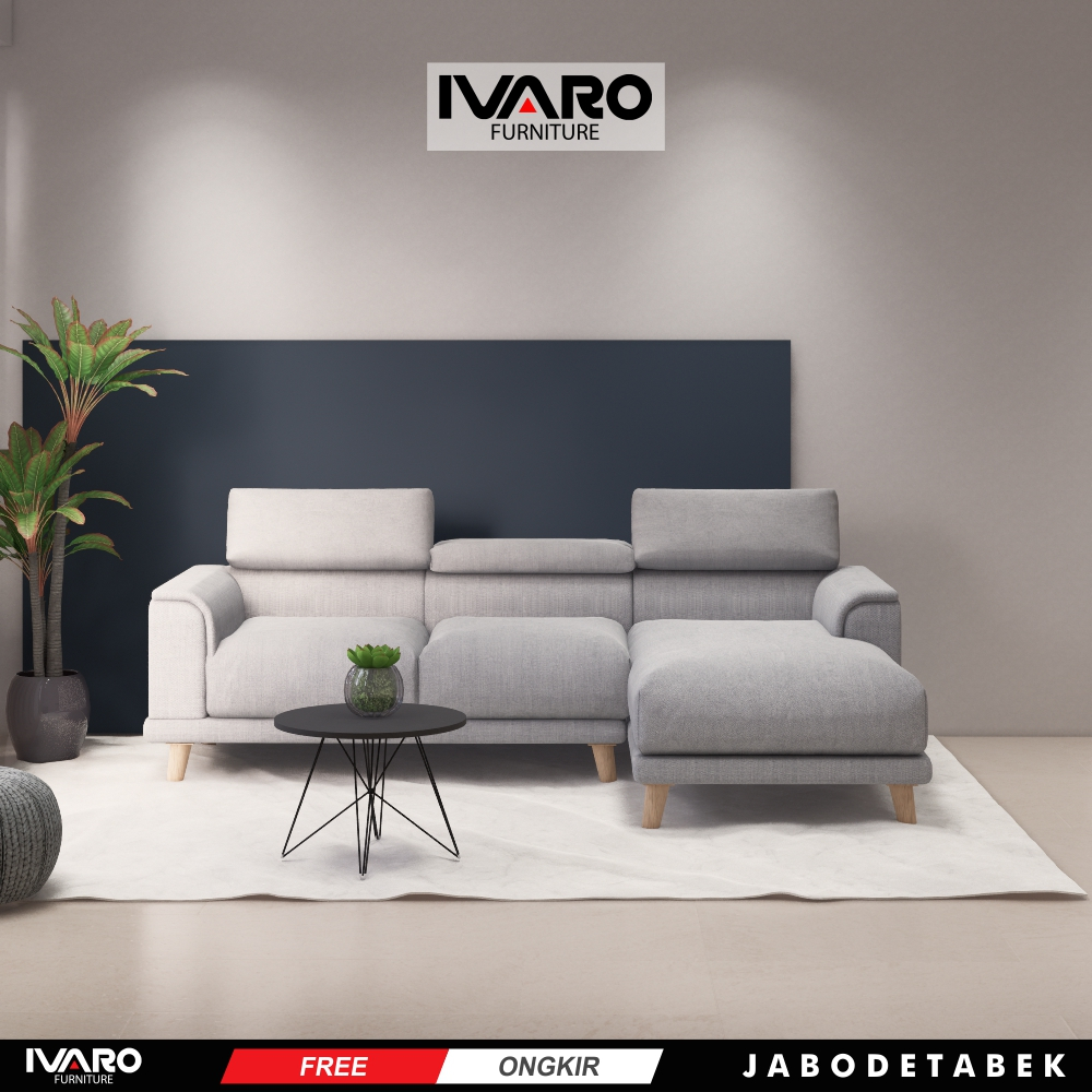 Ivaro Lovia Sofa L /Sofa Sudut/Sofa L Minimalis/Kursi L /Sofa Tamu
