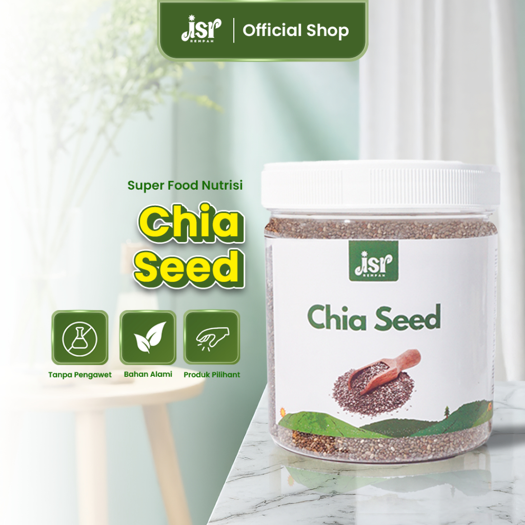 

JSR CHIA SEEDS UNTUK DIET ORGANIC 300 GRAM ORGANIK ORGANIC FRESHLY PREMIUM NON GMO MEXICO