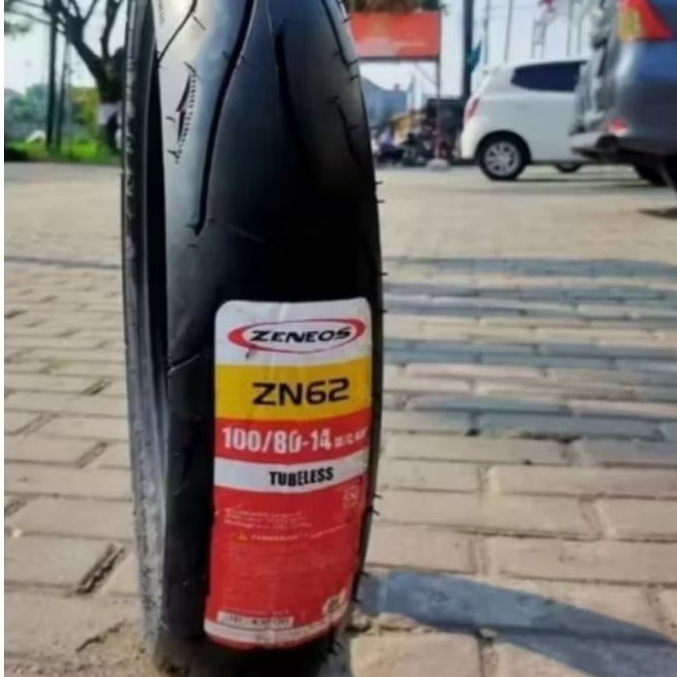(FREE PENTIL) ZENEOS ZN62 90/80-14 TUBELESS RING 14