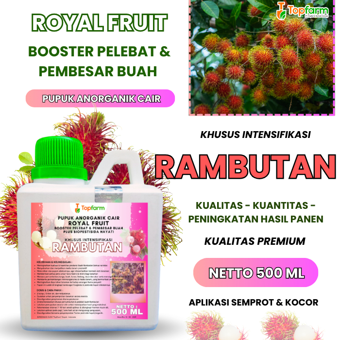 Pupuk Booster Buah Rambutan/ Pupuk Booster Pelebat Rambutan/ Booster Buah Rambutan/ Pupuk Cair Rambu