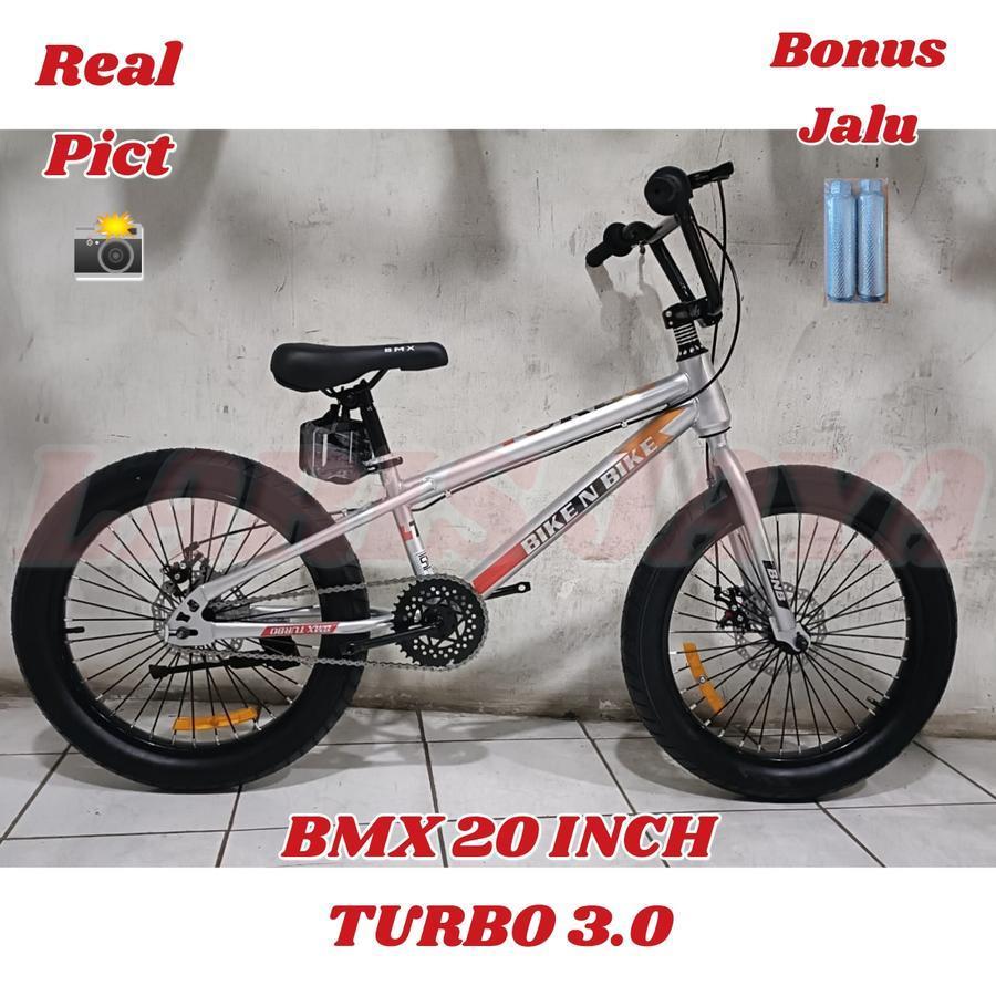 SEPEDA BMX 20 INCH REM CAKRAM BNB TURBO SEPEDA BMX REM CAKRAM BNB TURBO FRAME HI-TEEN STELL