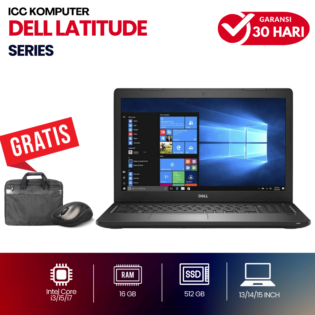 LAPTOP DELL LATITUDE SERIES 5420 5421 5450 3420 3480 7320 7310 7300 7290 7490 5300 | SECOND MULUS BE