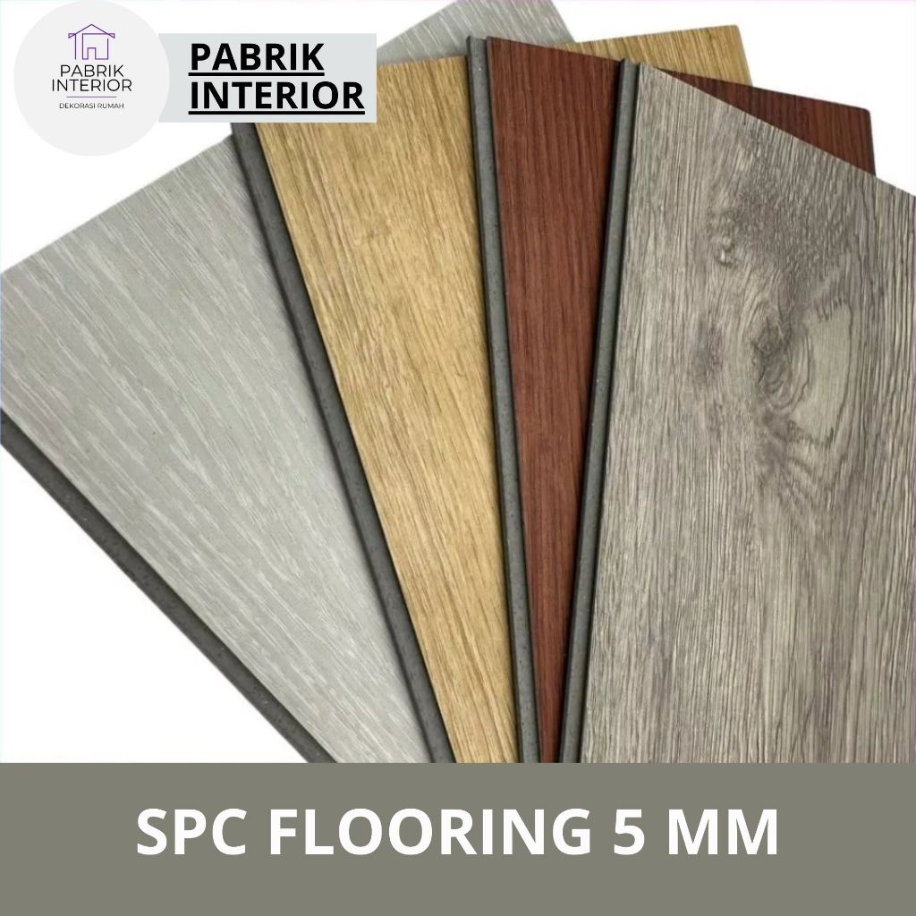 LANTAI SPC TACO KLIK TEBAL 4MM+1MM Foam / LANTAI SPC TACO KLIK 4MM+1MM Foam HARGA MURAH / SPC TACO F