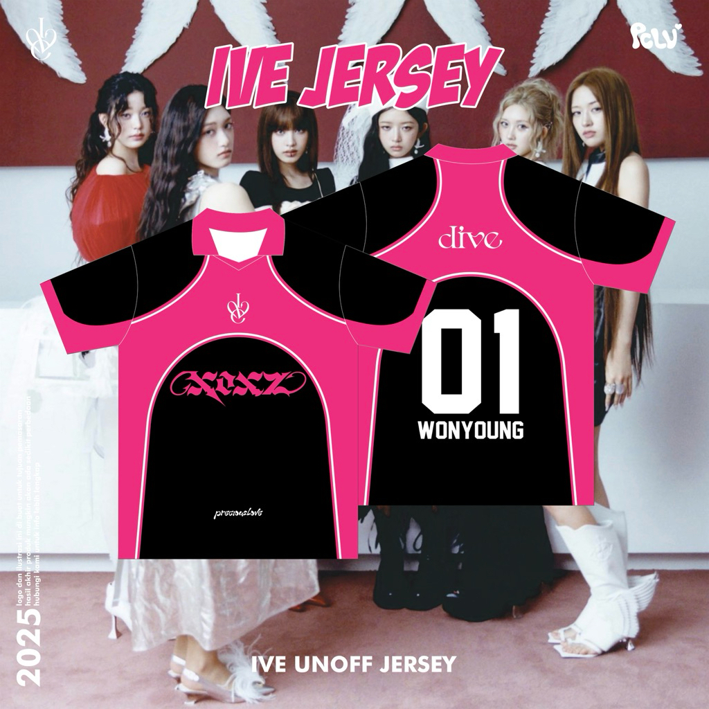 JERSEY IVE // JERSEY KPOP // IVE TSHIRT // KAOS DIVE IVE (Pre Order) - @preciouslove.co