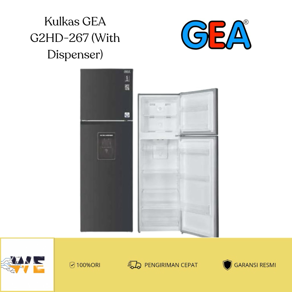 kulkas GEA 2pintu G2HD-267WD/ Polos