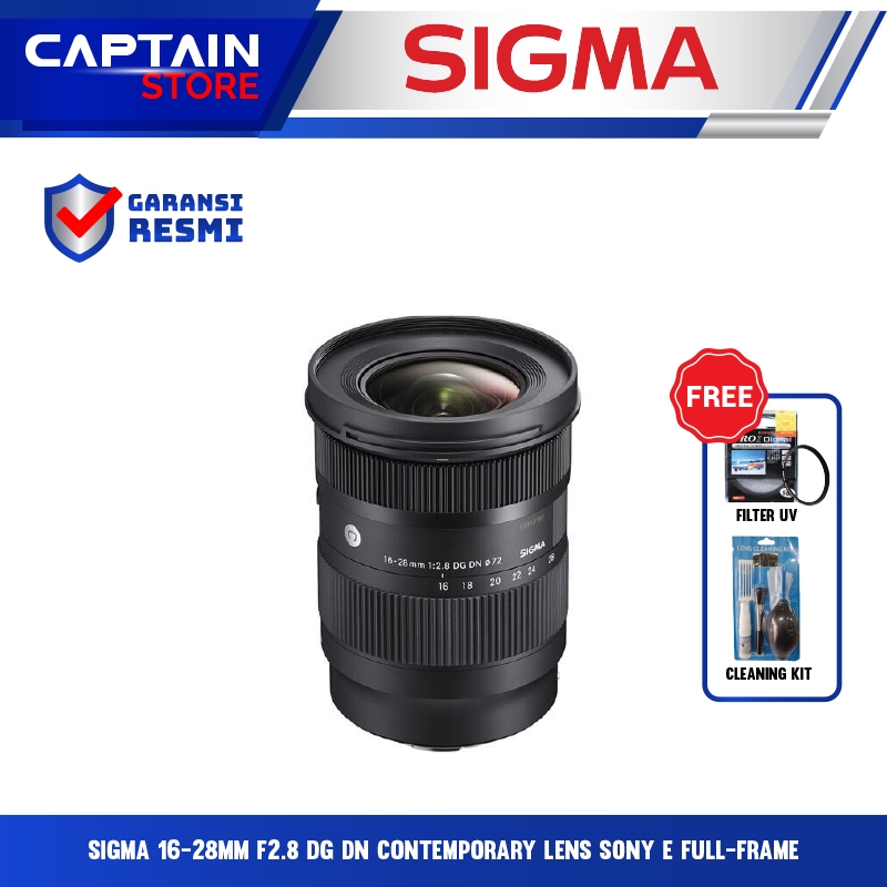 Sigma 16-28mm f2.8 DG DN Contemporary Lens Sony E Full-Frame - LENSA SIGMA