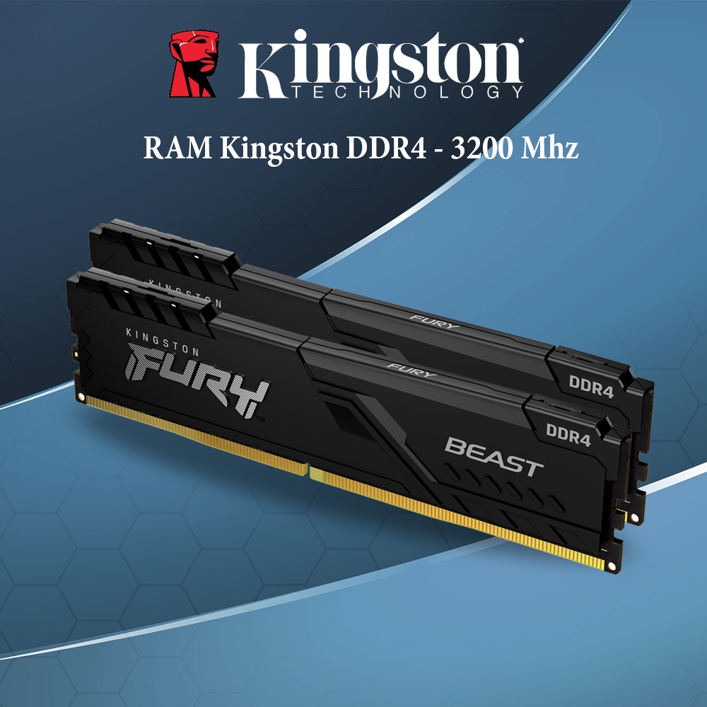RAM Kingston FURY Beast 8GB 16GB 32GB DDR4 3200MHz