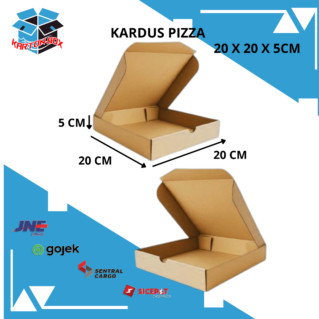 Kardus Box Pizza 20x20x5 Kardus Kemasan Pizza Die Cut/Kardus Pizza/Kardus Pizza/Kotak Karton/Kotak K