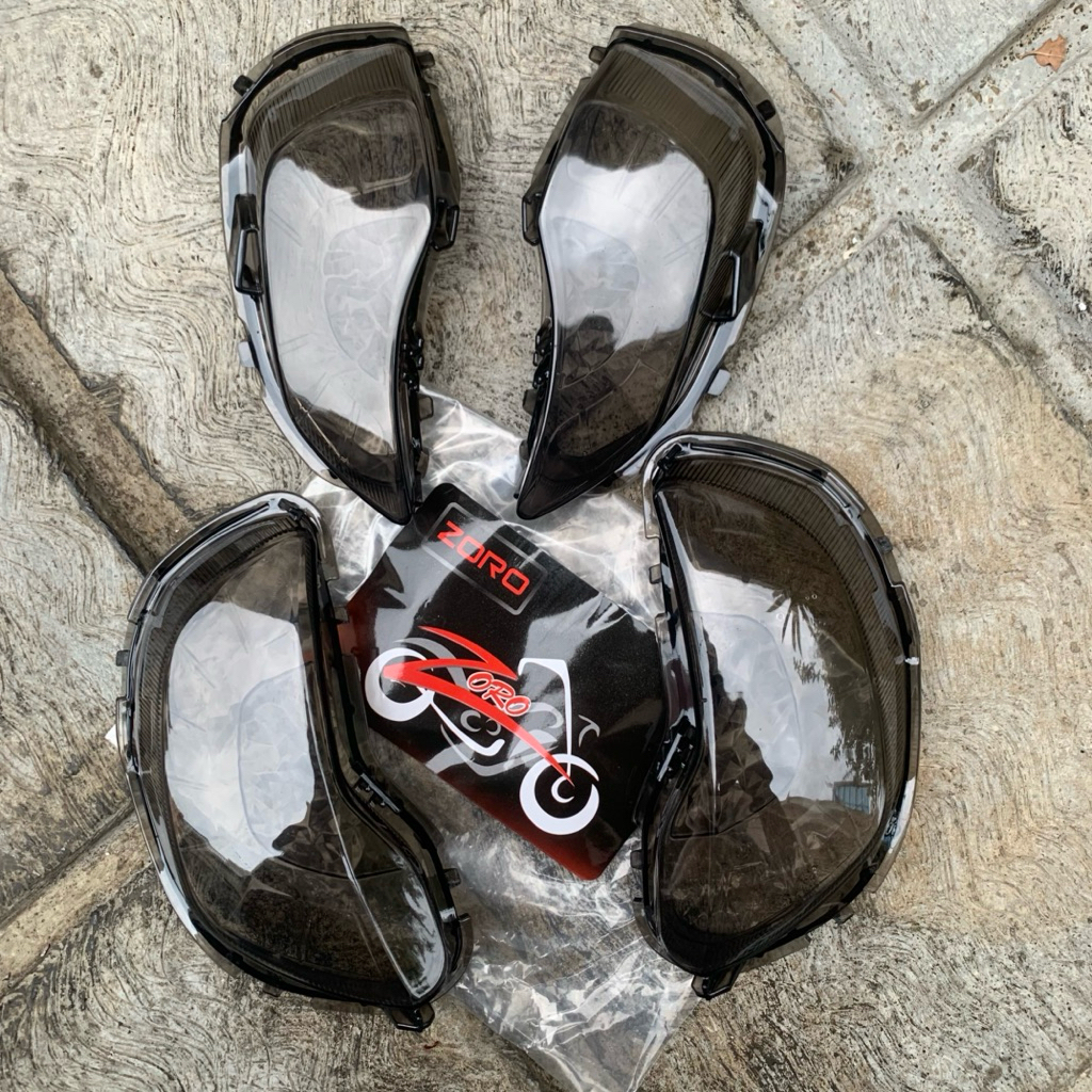 paket Mika sen sein depan+mika sen sein belakang motor Scoopy new 2020-2024 SMOKE RIBEN zoro import