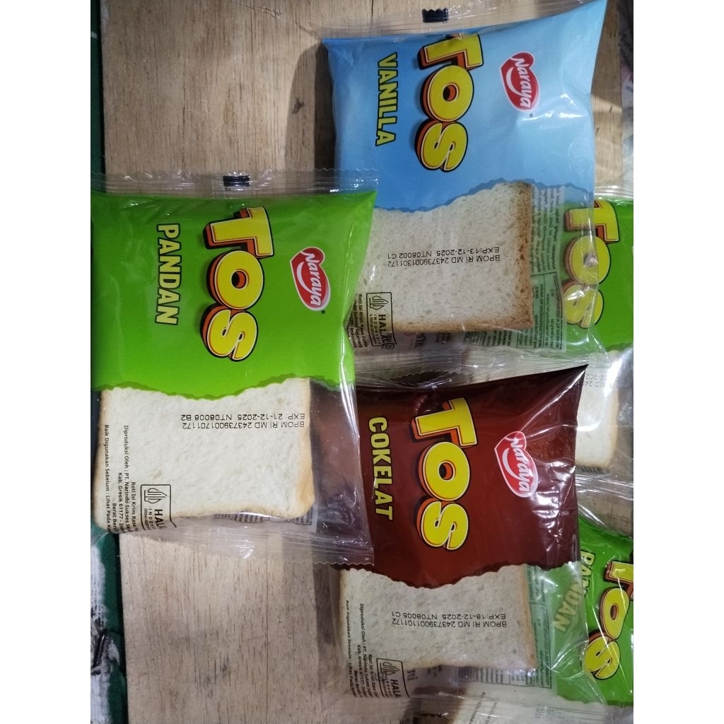 

Roti naraya TOS ,coklat ,vanila,pandan