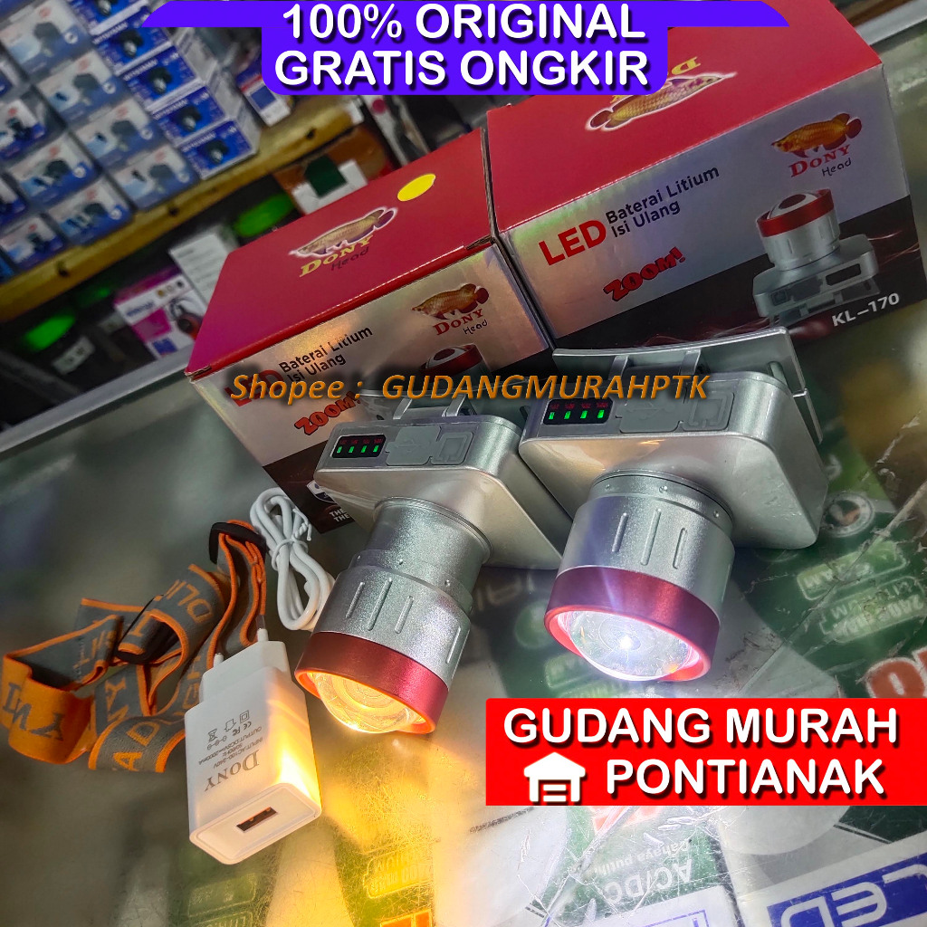 Dony Senter Kepala DONY KL-170 KL 170 25 WATT 25W Zoom Baru Laser led Doni DONY ZOOM