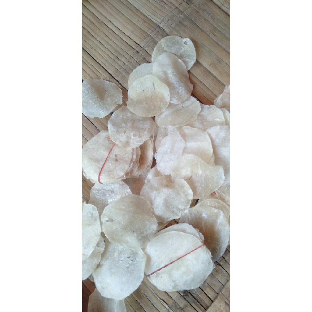 

opak singkong kecil jenis emping isi 10 iket/100 pcs