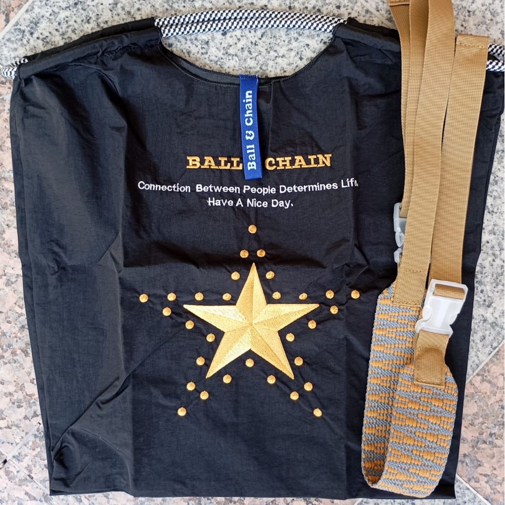 Ready Black Hitam Bintang Star Tas Viral Bahu Ball size M Oversized Selempang Tas Belanja Laptop 14 