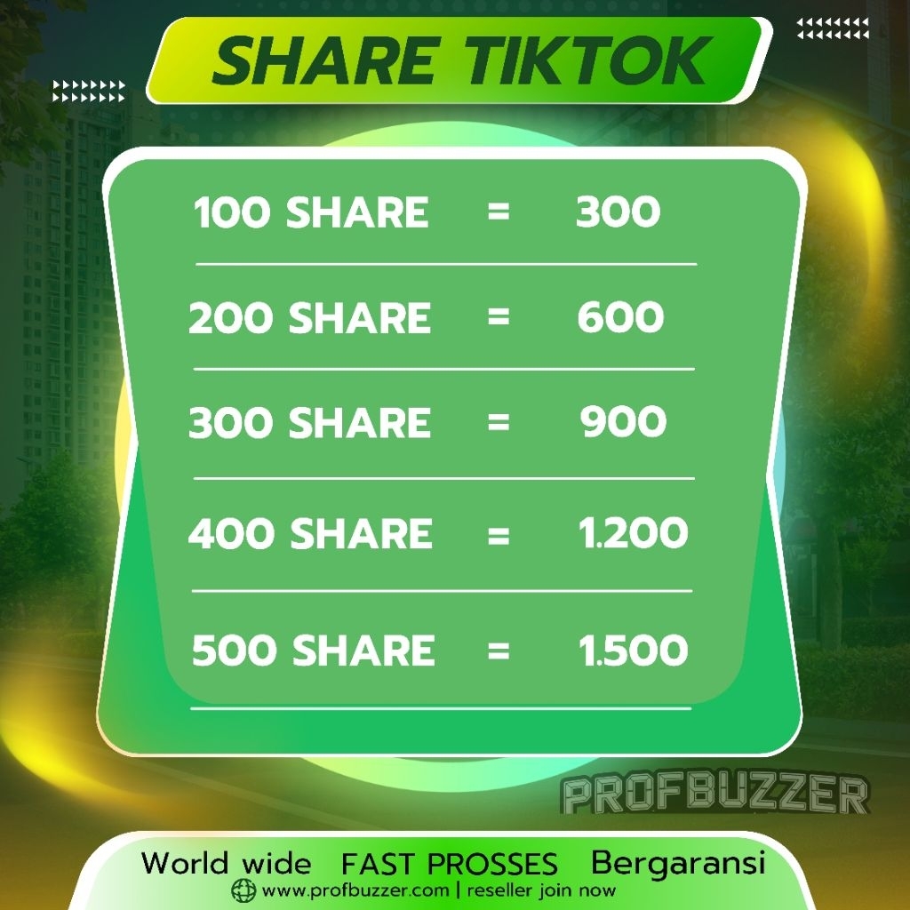 Tiktok Share Fyp Penambah Share Tiktok