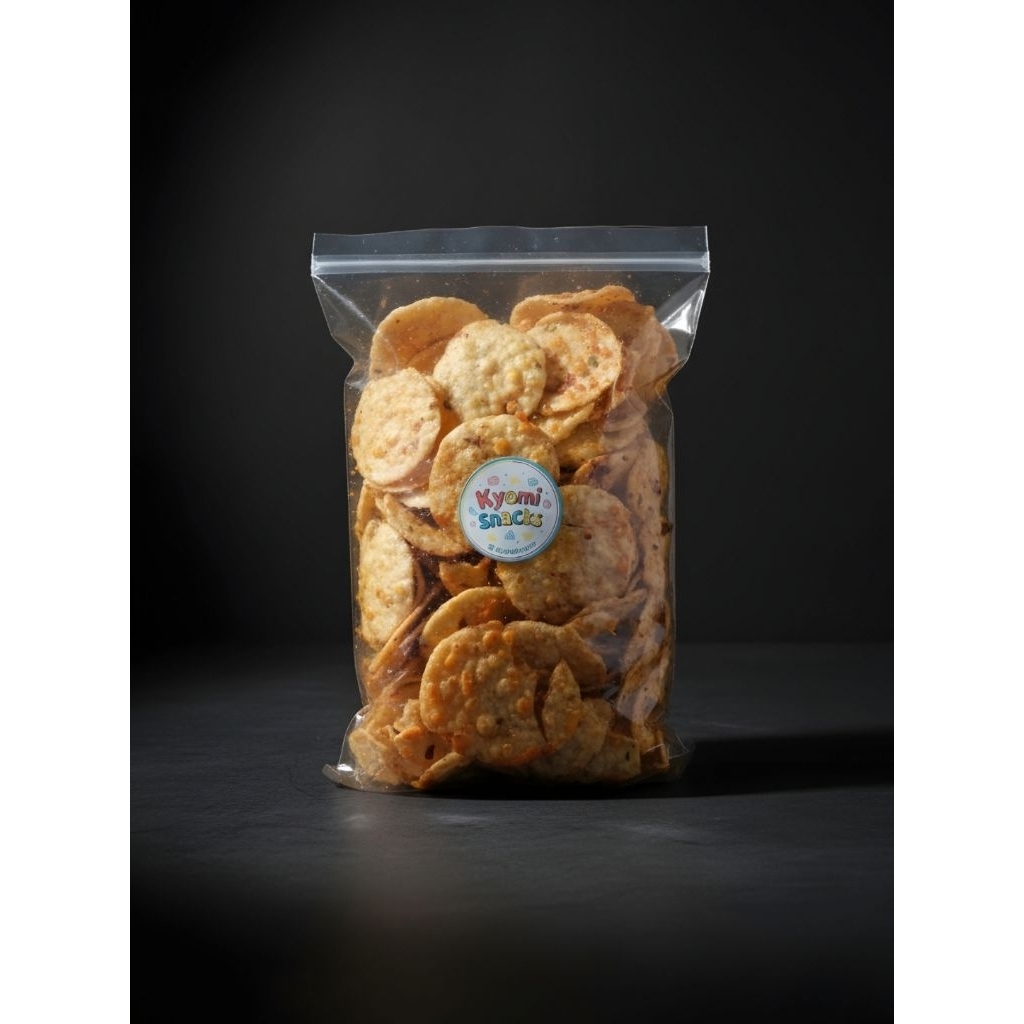 

Kyomi Snacks Kerupuk Opak Asin/Pedas