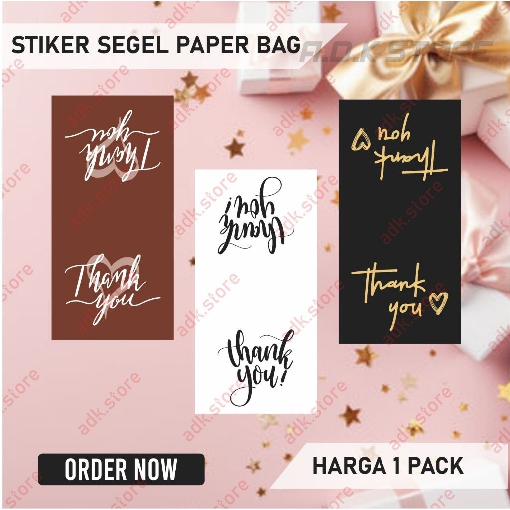 

STIKER SEGEL PAPER BAG THANK YOU