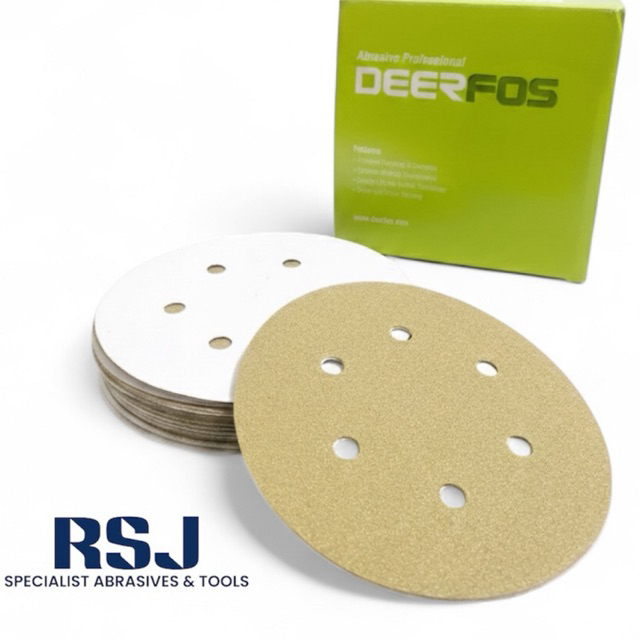 amplas bulat 6 inch gold deerfos/hookit disc