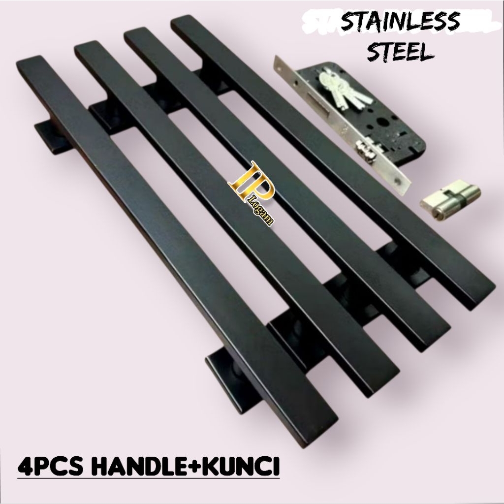handle pintu rumah minimalis // gagang pintu rumah model full black doff