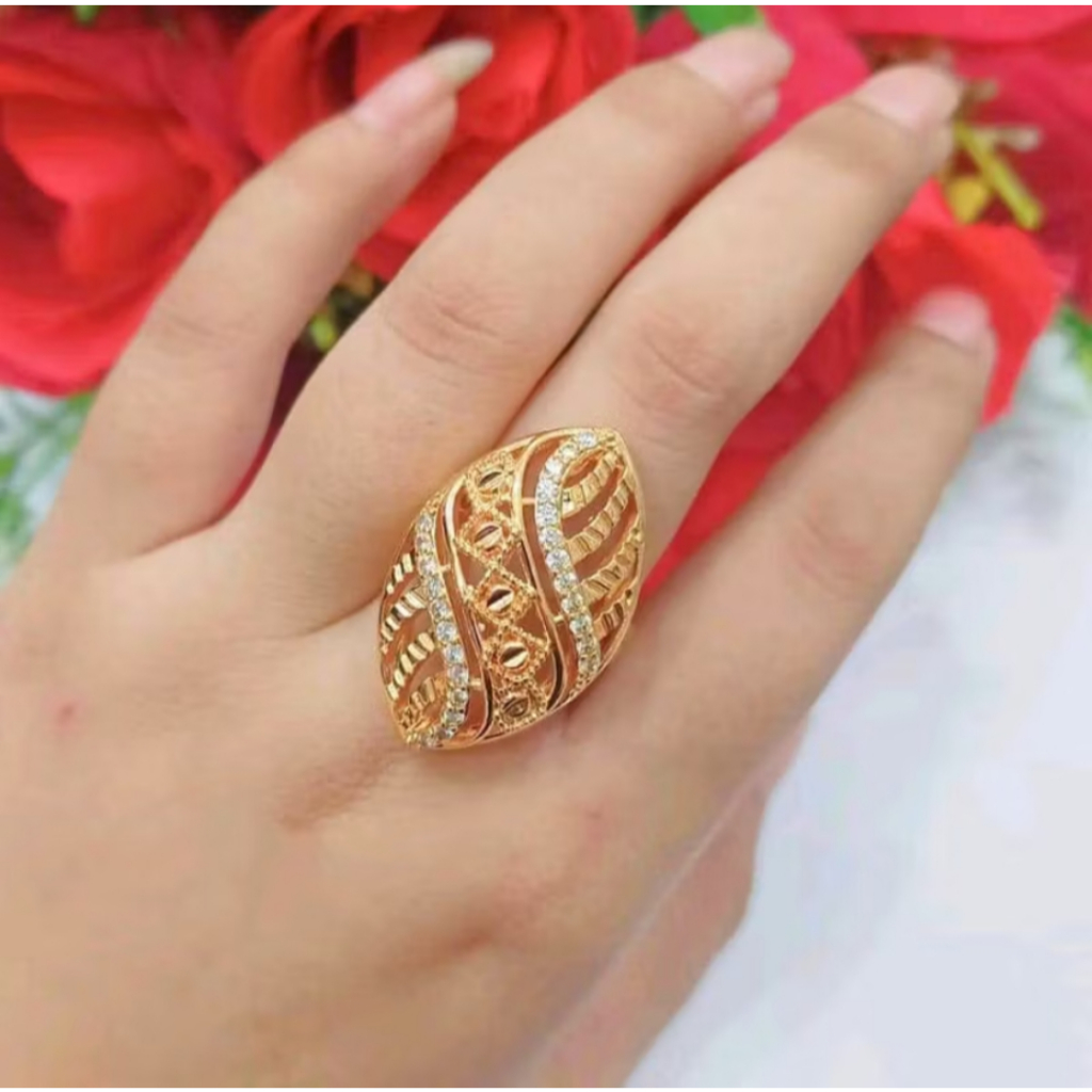 CINCIN DUBAY PERMATA GOLD TITANIUM MEWAH