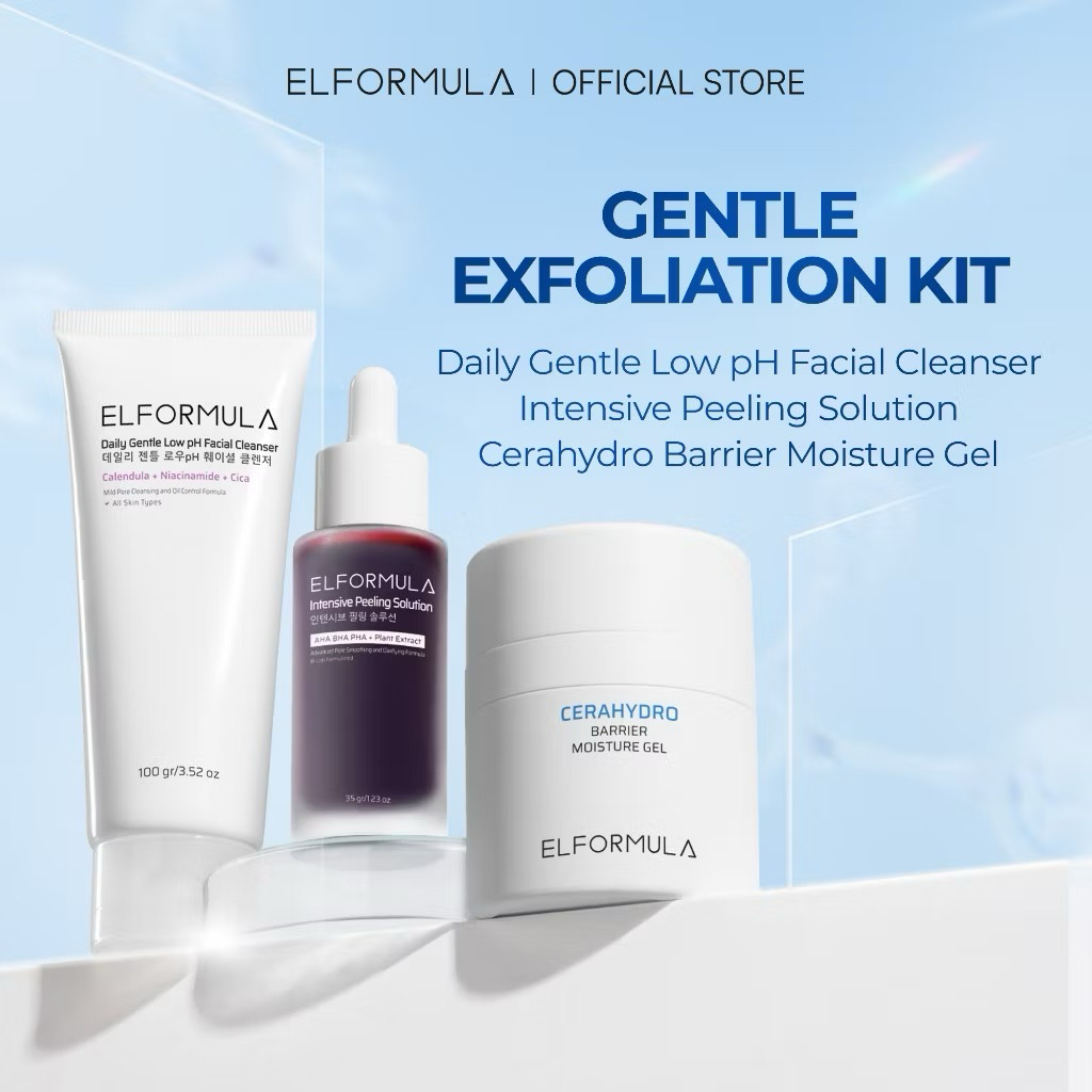 READY  Original Elformula ELFORMULA Intensive Peeling Solution , CeraHydro Barrier Repair Moisture G