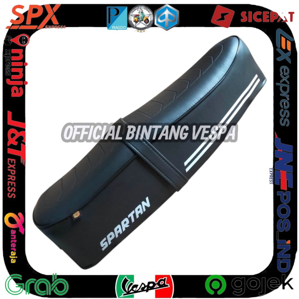 Jok panjang spartan original MG Jok spartan vespa super px exclusive original MG tanpa kunci