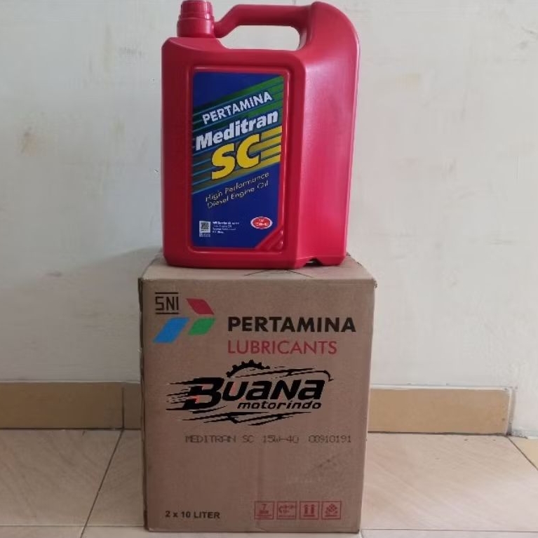 Oli Meditran SC SAE 15W-40 10 Liter Oli Pertamina Meditran SC 10L ( 1 DUS )
