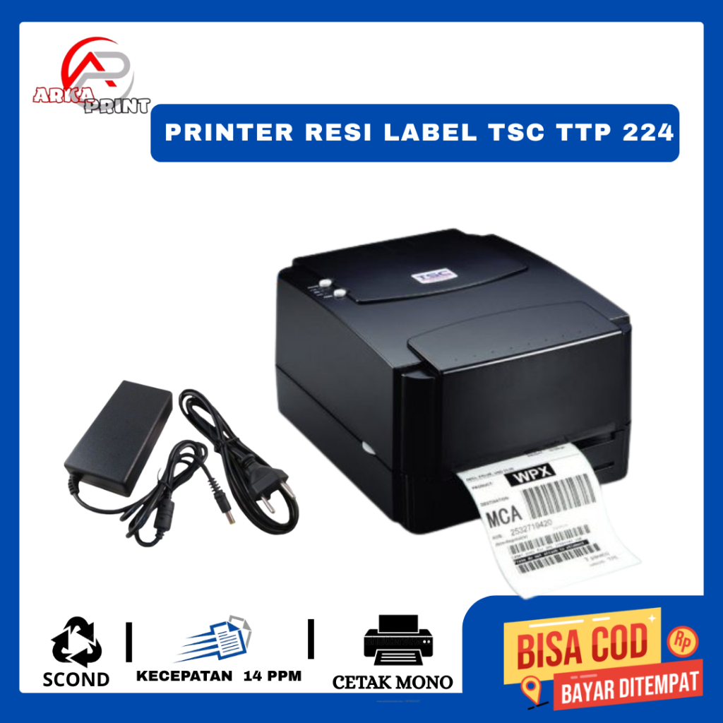 

Printer Label TSC ttp-224 pro Siap pakai (Scond)