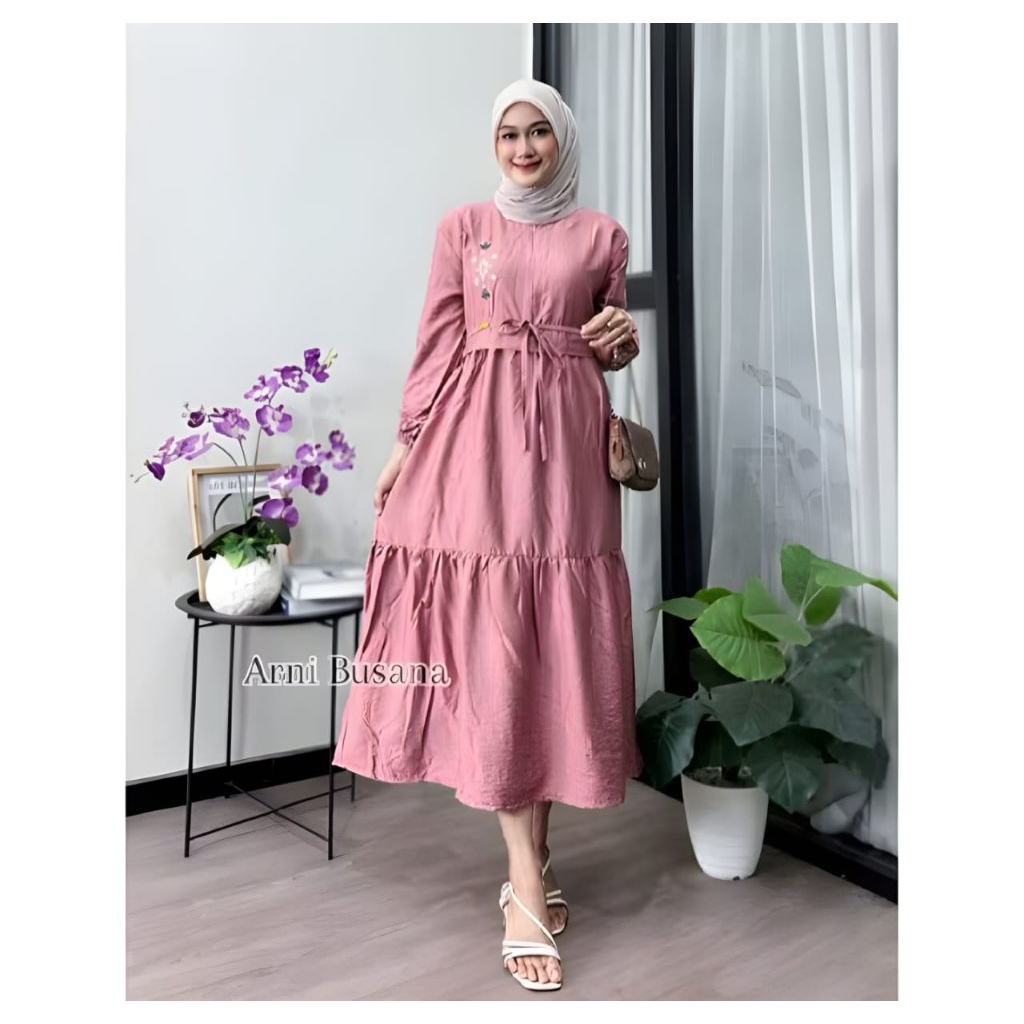 midi dress midi dress terbaru 2025 midi dress muslim midi dress rayon premium midi dress premium mid