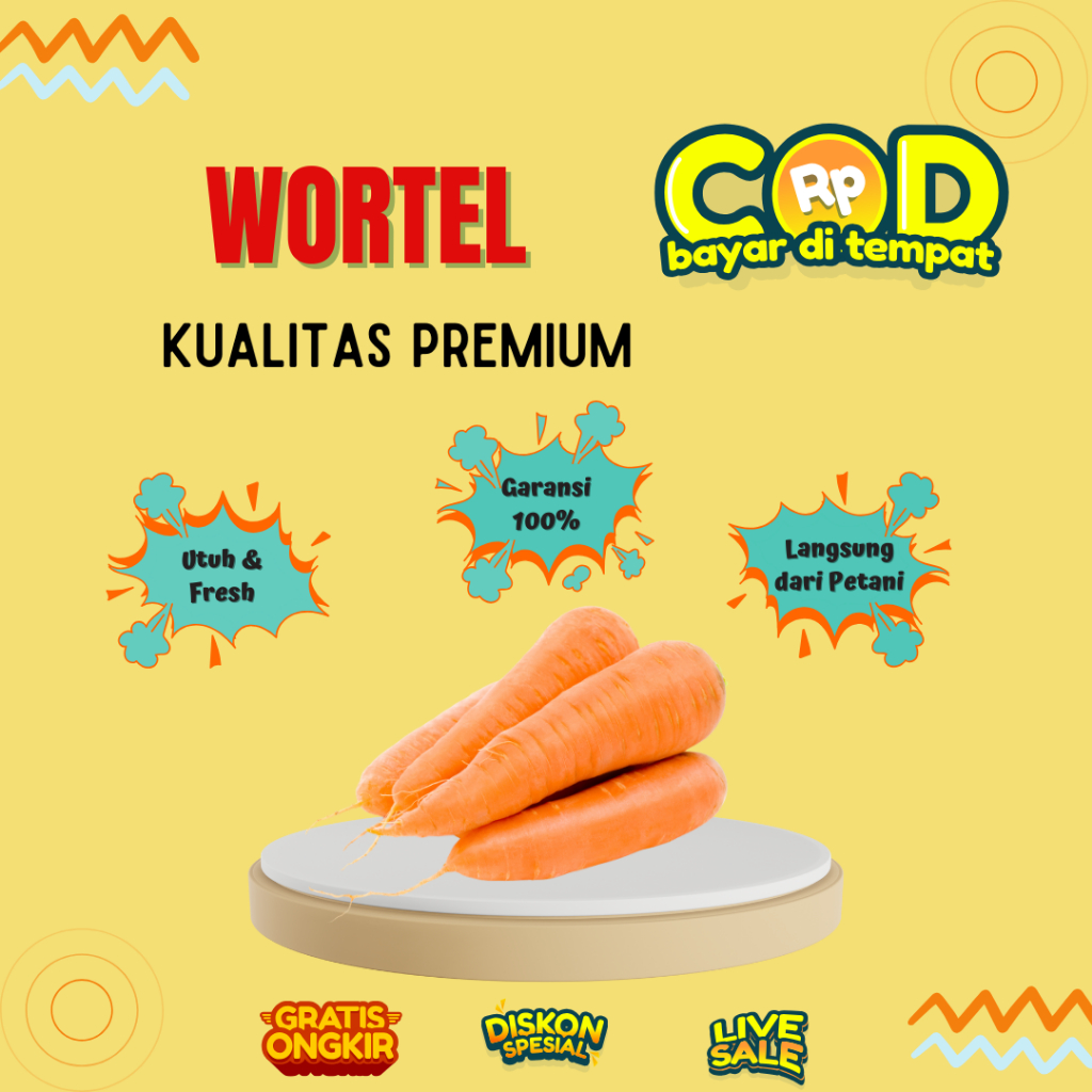 

Wortel Utuh Fresh Garansi 100 Persen Langsung dari Petani