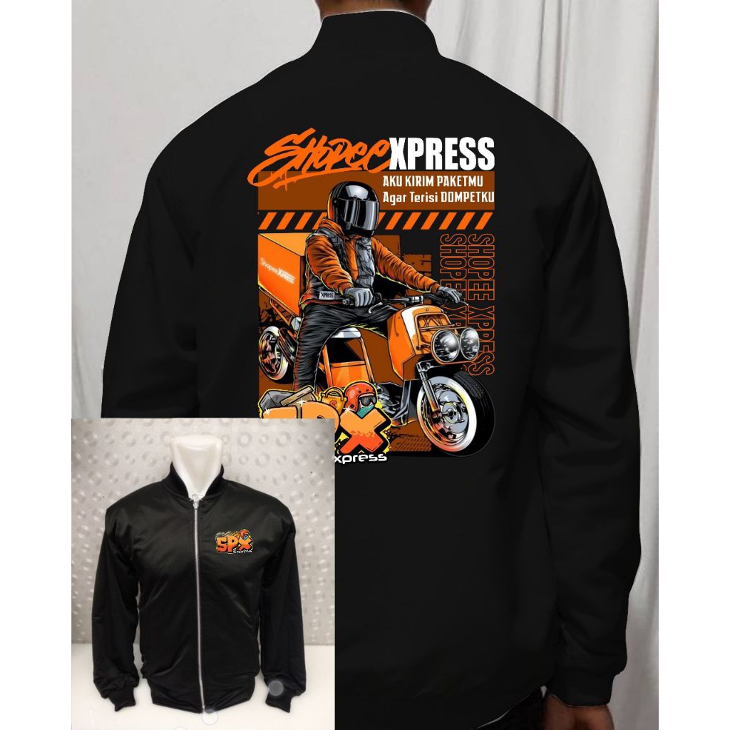 JAKET BOMBER SOPEX/JAKET OREN DRIVER SOPEE EXPRESS