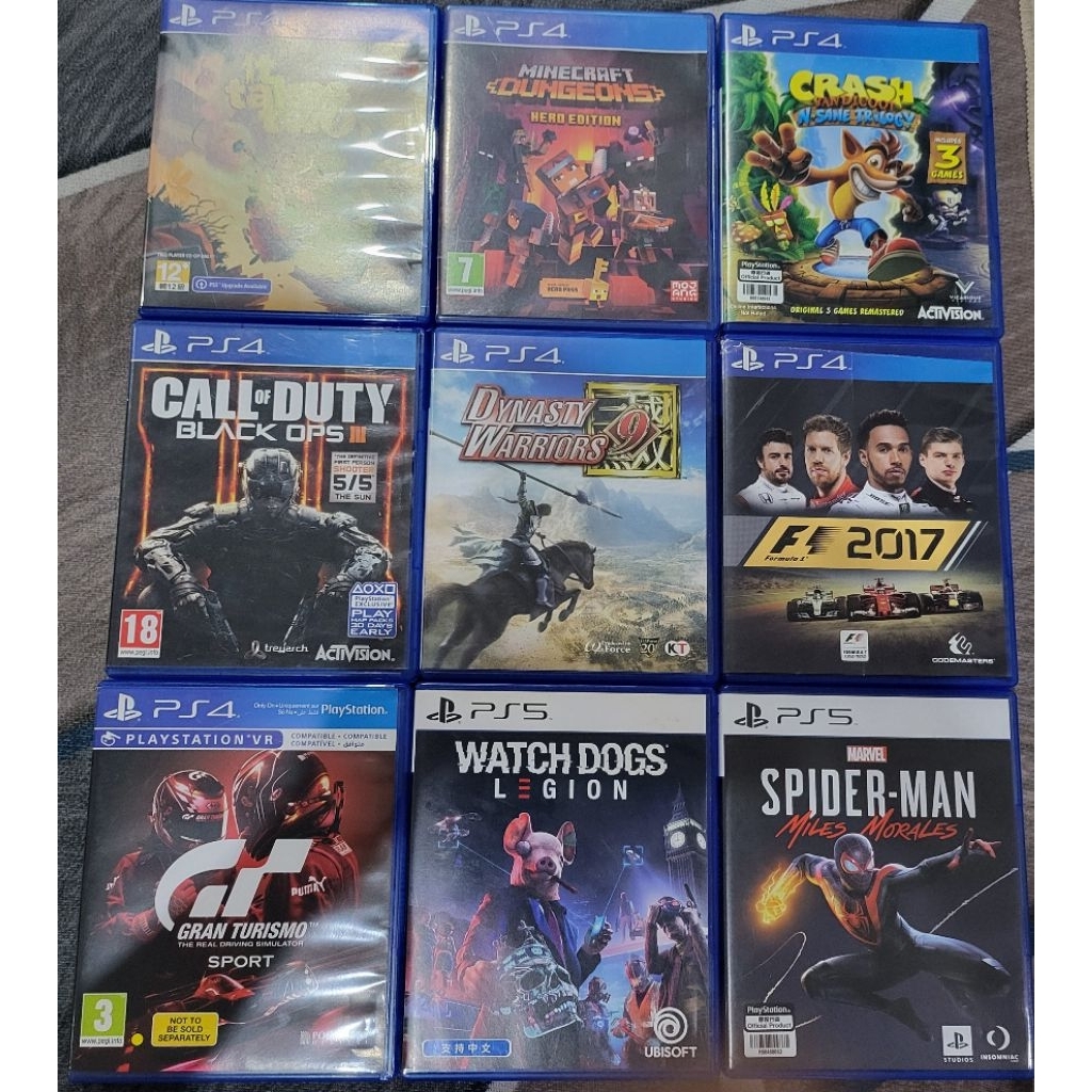 Kaset PS4/PS5 second