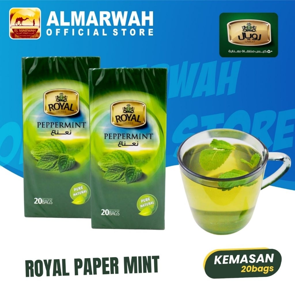 

daun mint pure isi 20 clup asli timur tengah