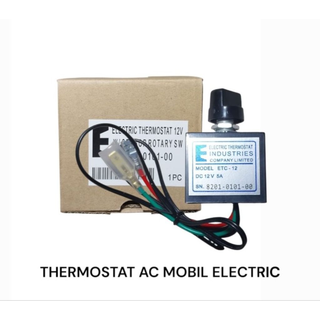 Thermostat Electric Digital Termostat AC Mobil Universal 12V model Elektrik Berkualitas