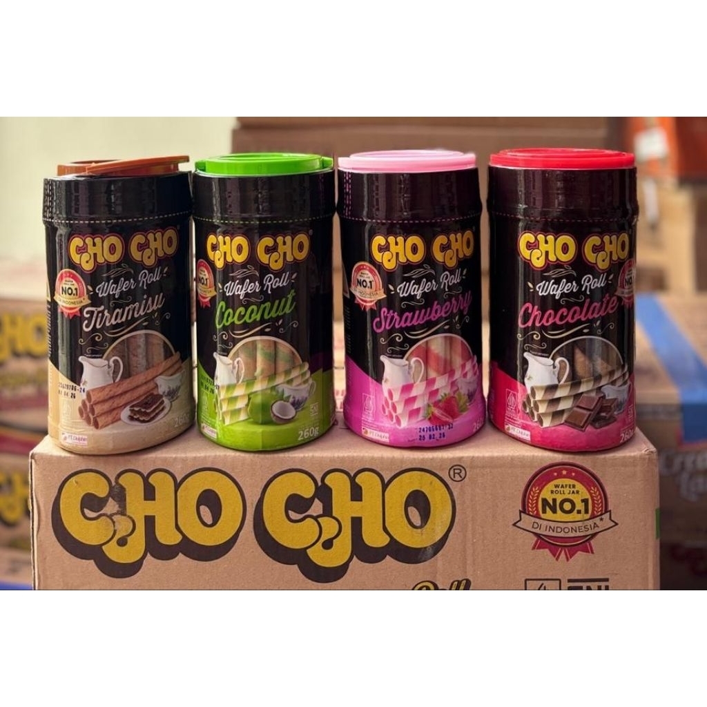 

Cho cho wafer egg roll netto 260gram