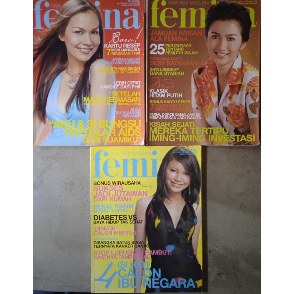 Majalah Femina Edisi Tahun 2004