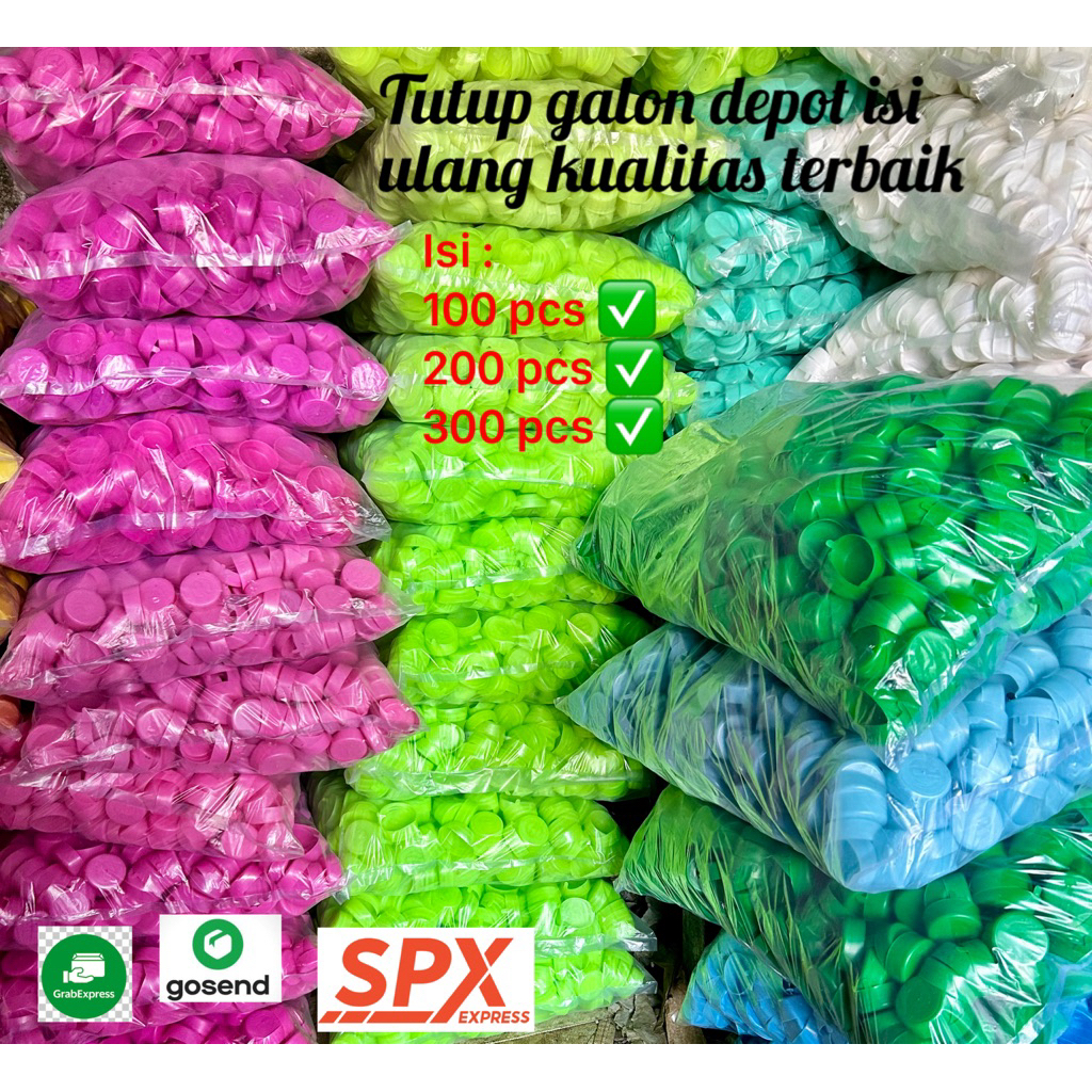 TGB Tutup Galon 19L Isi Ulang Warna Biru Putih Ungu Tosca Pink Depot Air