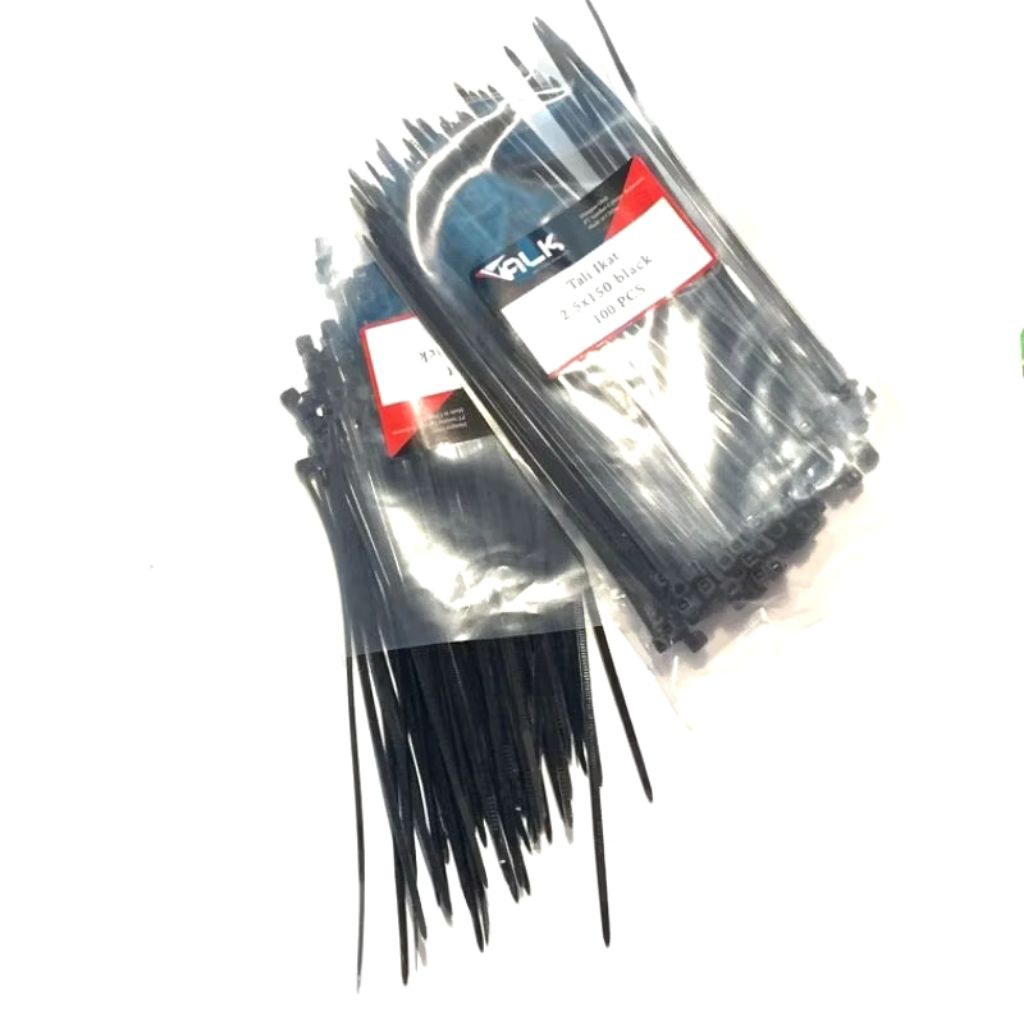 

KABEL TIES TIS / TALI TIES TIS / TALI KREK UKURAN 2.5X150MM 15CM (ISI 100PCS) GRADE A