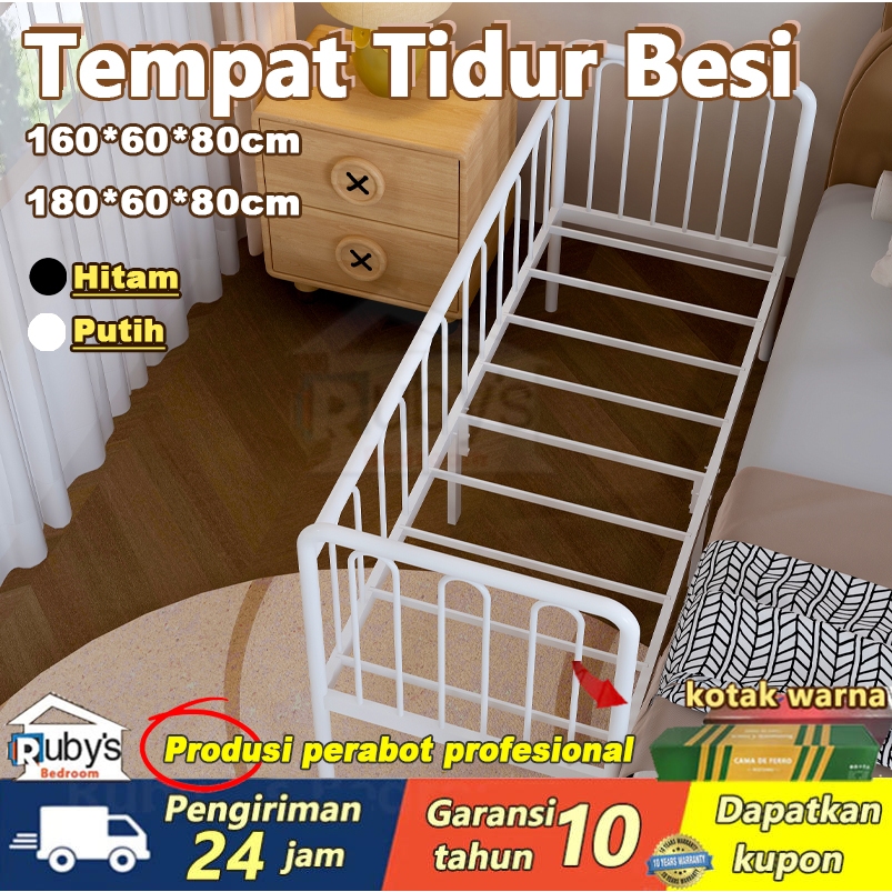 Tempat tidur bayi lembut, tempat tidur bayi sambungan besi dengan pagar pembatas, artefak samping te