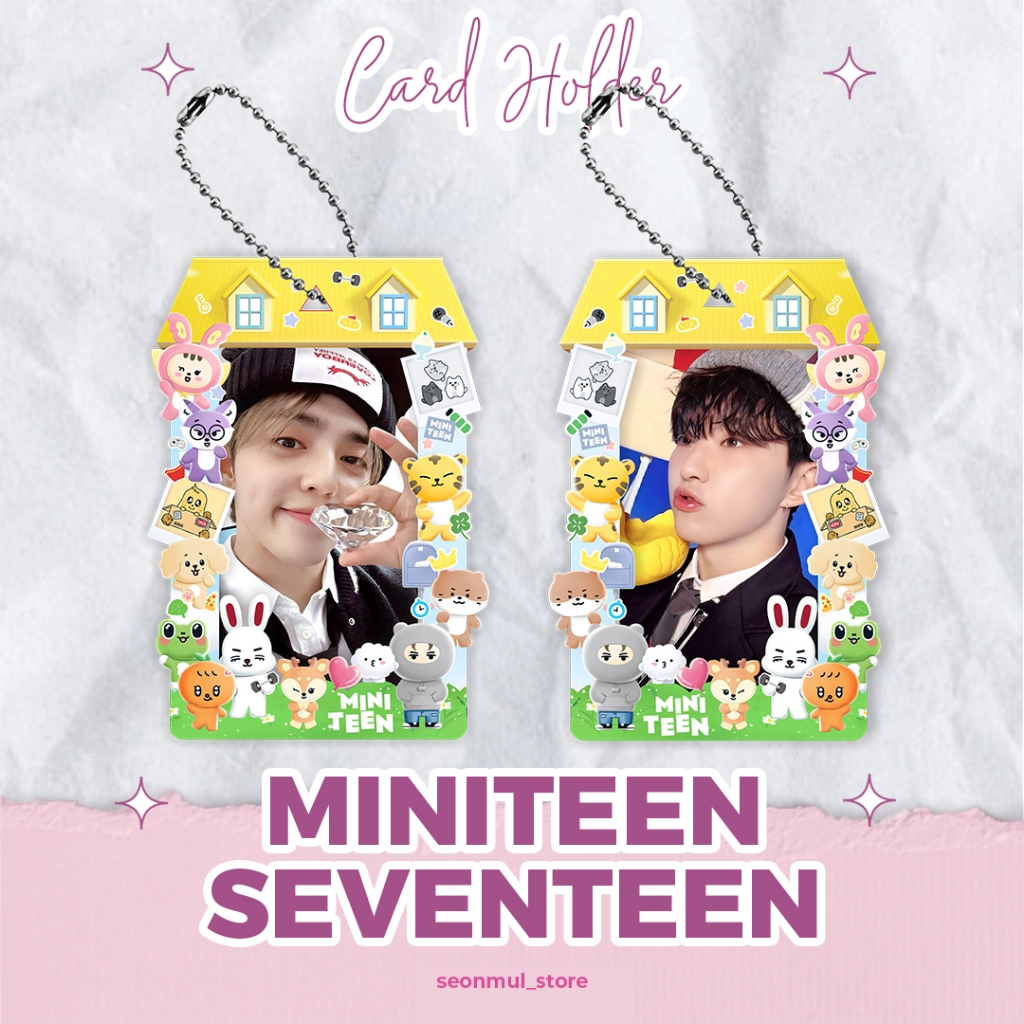 CAHOL ACRYLIC MINITEEN SEVENTEEN / PHOTOCARD HOLDER AKRILIK MINITEEN SEVENTEEN / CARD HOLDER MINITEE