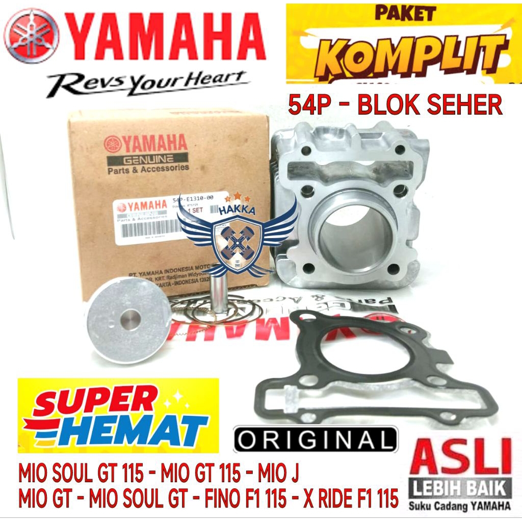 54P ORIGINAL BLOK SEHER YAMAHA MIO SOUL GT 115, BLOK SEHER MIO GT 115, BLOK SEHER MIO J, BLOK SEHER 