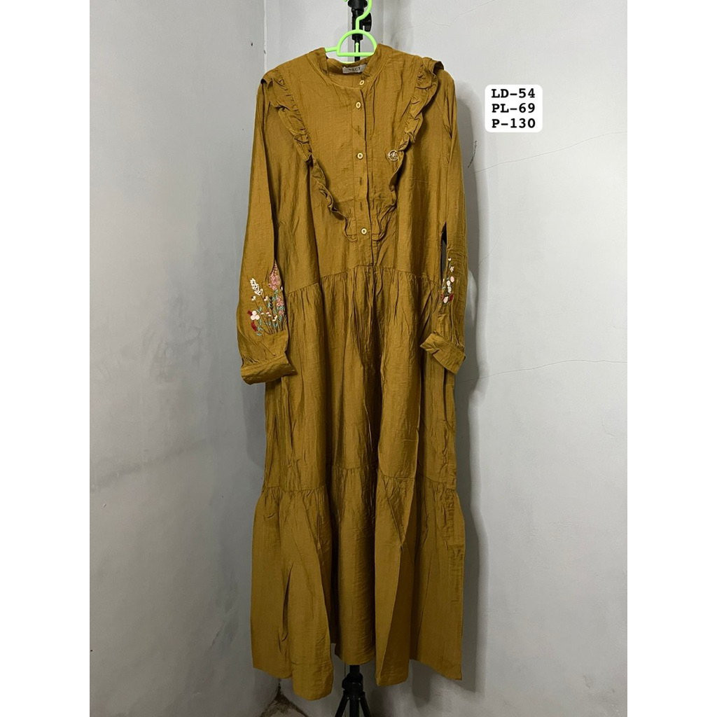 Preloved ABAYA/GAMIS kerah renda renda