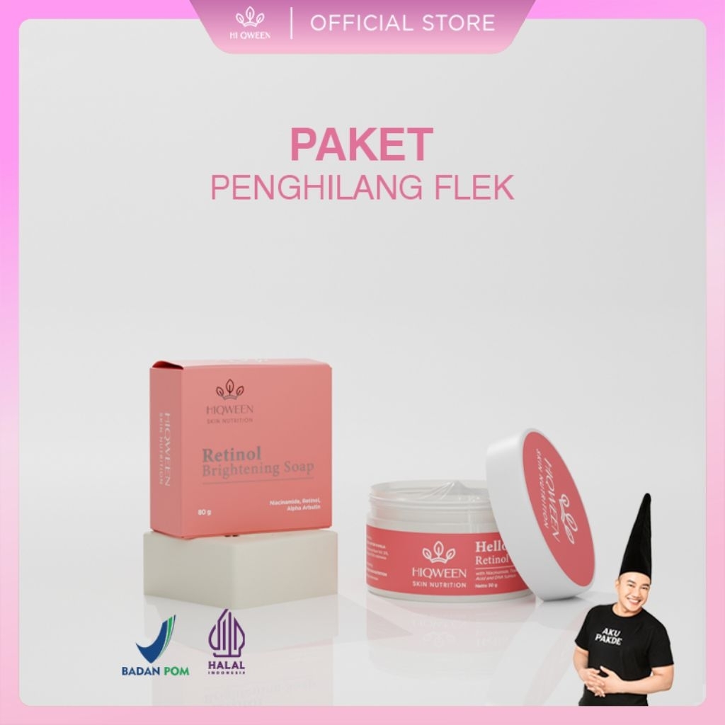 PAKET SABUN RETINOL + NIGHT GEL HIQWEEN